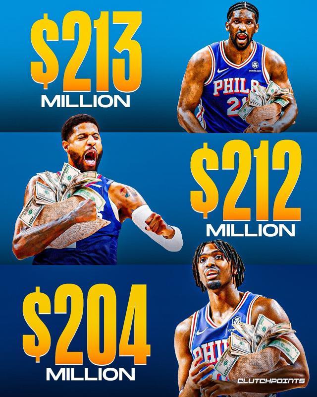天博体育-手握三份2亿合同历史唯一 76人逆流而上组三巨头
